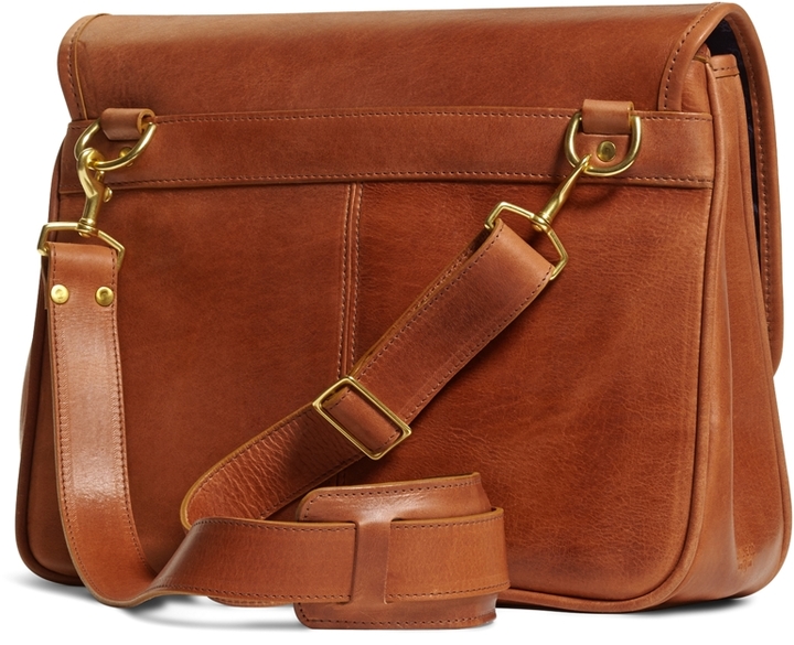 Brooks Brothers Jw Hulme Leather Flap Messenger Bag, $580 | Brooks ...