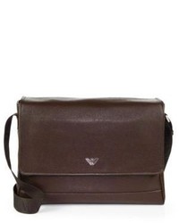 Emporio Armani Saffiano Leather Messenger Bag