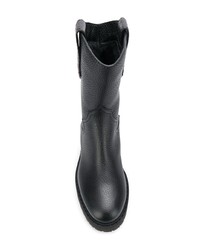 Fendi Cross Leather Boots