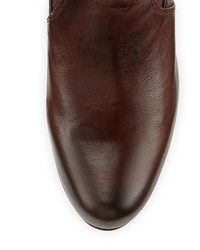 Frye Marissa Slouchy Leather Mid Calf Boot Dark Brown