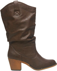 Wet Seal Faux Leather Cowboy Boot