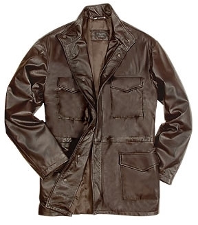 dark brown military jacket