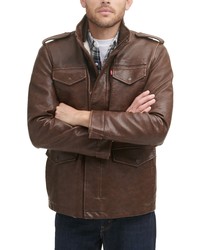 Levi's Faux Leather Military Jacket