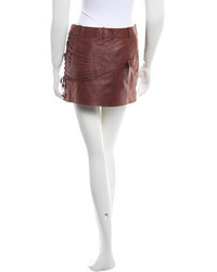 Christian Dior Leather Skirt