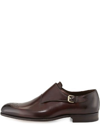 Tom Ford Charles Single Monk Loafer Brown