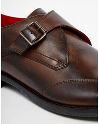 Base London Hailes Leather Monk Shoes
