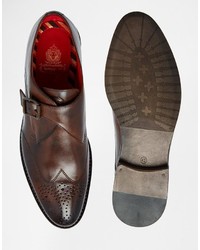 Base London Hailes Leather Monk Shoes
