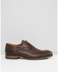 Selected Homme Bolton Leather Monk Shoes
