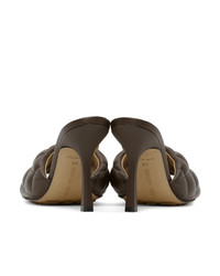 Bottega Veneta Brown Padded Heeled Sandals