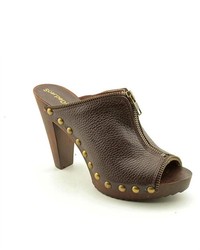 Scarpe Diem Sd323 Brown Open Toe Leather Mules Shoes Eu 38