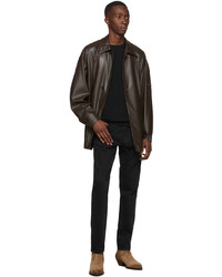 N. Hoolywood Brown Faux Leather Jacket