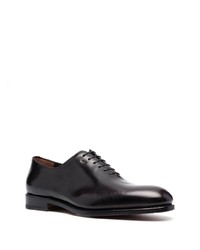 Salvatore Ferragamo Almond Toe Leather Oxford Shoes