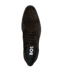 BOSS Almond Toe Leather Oxford Shoes