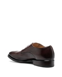Alberto Fasciani Almond Toe Leather Oxford Shoes