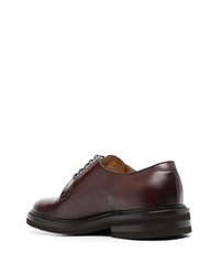 Brunello Cucinelli Almond Toe Leather Oxford Shoes
