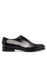 Salvatore Ferragamo Almond Toe Leather Oxford Shoes