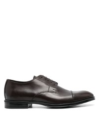 Canali Almond Toe Leather Oxford Shoes