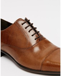 Asos Brand Oxford Shoes In Leather