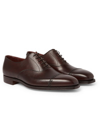 George Cleverley Charles Cap Toe Full Grain Leather Oxford Shoes