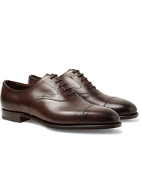 Edward Green Chelsea Cap Toe Burnished Leather Oxford Shoes