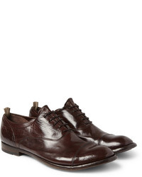 Officine Creative High Shine Leather Oxford Shoes