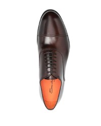 Santoni Lace Up Leather Oxford Shoes