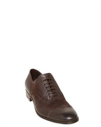 Dolce & Gabbana Napoli Leather Oxford Lace Up Shoes
