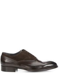 To Boot New York Sterling Brogue Leather Suede Oxfords