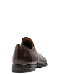 Officine Creative Laceless Brushed Leather Oxford Shoes