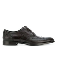 Dolce & Gabbana Punch Hole Detailed Oxford Shoes