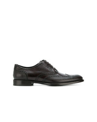 Dolce & Gabbana Punch Hole Detailed Oxford Shoes