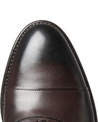 Hugo Boss Stockholm Cap Toe Burnished Leather Oxford Shoes