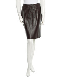 Elie Tahari Leather Skirt