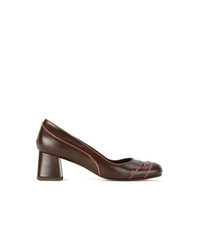 Sarah Chofakian Contrast Piped Pumps