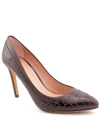 Vince Camuto Norrow Brown Leather Pumps Heels Shoes
