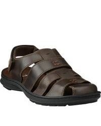 Clarks Swing Sky Brown Leather Sandals