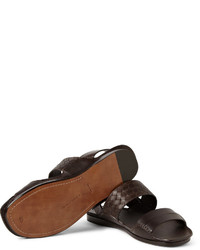 Bottega Veneta Intrecciato Multi Strap Leather Sandals