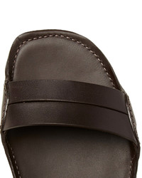 Bottega Veneta Intrecciato Multi Strap Leather Sandals