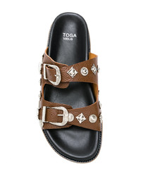 Toga Virilis Y Leather Sandals