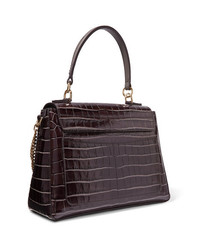 Chloé Faye Day Small Croc Effect Leather Shoulder Bag