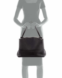 The Row Top Handle 14 Leather Flap Top Shoulder Bag