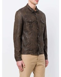 Salvatore Santoro Shirt Style Leather Jacket