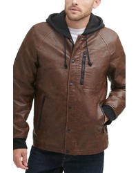 Levi's Water Resistant Faux Leather Varsity Jacket
