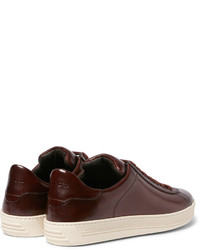 Tom Ford Russel Polished Leather Sneakers