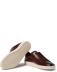 Tom Ford Russel Polished Leather Sneakers