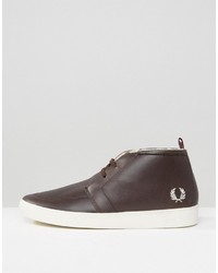 Fred Perry Shields Mid Leather Sneakers