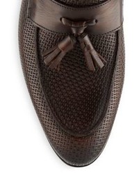 Bruno Magli Bemar Embossed Leather Loafers