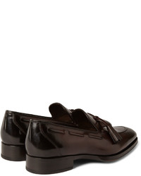 Tom Ford Burnished Leather Tasselled Loafers