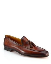 Saks Fifth Avenue Collection By Magnanni Crecente Leather Tassel Loafers