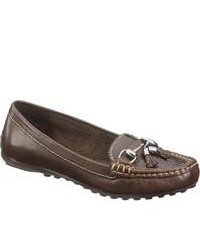 Hush Puppies Dalby Mocc Tassel Dark Brown Leather Casual Shoes